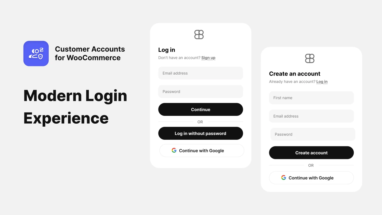 Customer Accounts for WooCommerce Overview